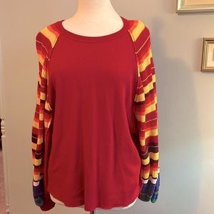 Free People Rainbow Sweater